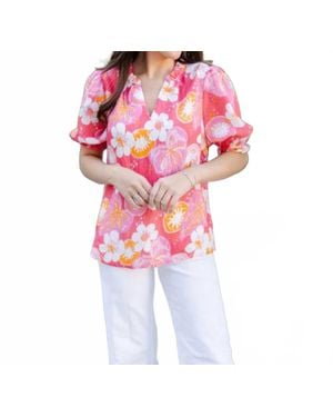Michelle Mcdowell Malia Top - Red
