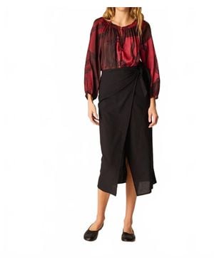 Natalie Martin Ashley Long Sleeve Top - Red