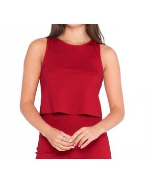 Ripley Rader Ponte Knit Tank Top - Red