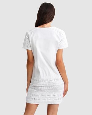 Belle & Bloom Summer Forever Mini Dress - White