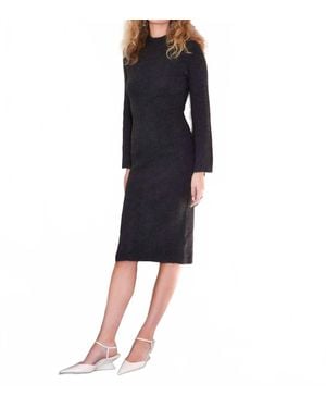 Fifteen Twenty Sweater Long Sleeve Midi Dress - Blue