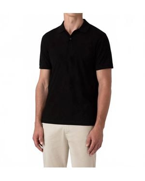 Sunspel Pique Polo Shirt - Black