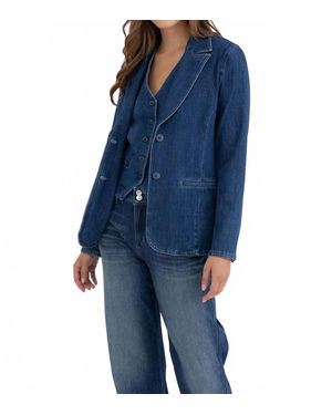 Level 99 Coco Denim Blazer - Blue