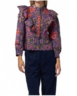Xirena Callie Print Top - Blue