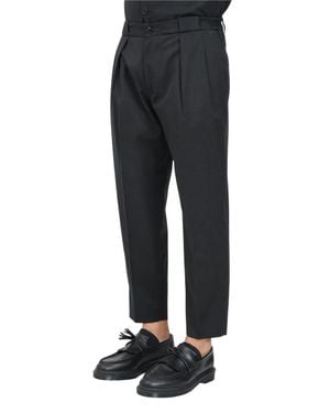 GOLDEN CRAFT 1957 Wool-Blend Stretch Pants - Black