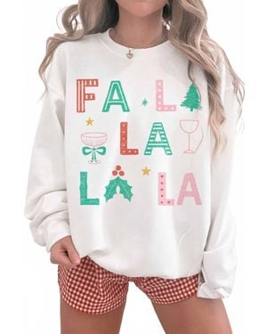 Wknder Fa La La La La Crewneck Sweatshirt - Multicolor