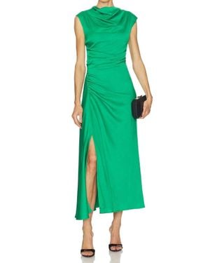 Jonathan Simkhai Burke Sleeveless Draped Midi Dress - Green