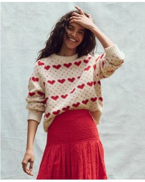 The Great The Heart Crew Sweater - Red
