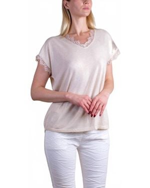 Gigi Moda Splendore Short Sleeve Tee - Red