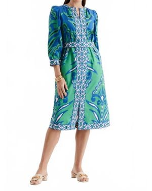 tyler boe Kelsey Cotton Graphic Dress - Blue