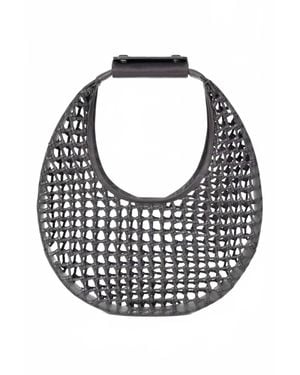 STAUD Moon Hand Knotted Tote Bag - Black