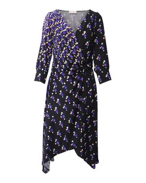 Peter Pilotto Printed Wrap Dress - Blue