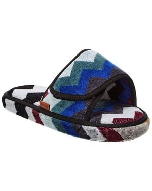 Missoni Cyrus Open Slipper With Tear - Blue