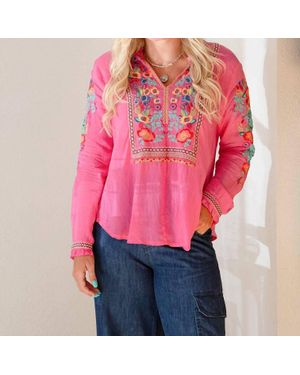 Johnny Was Simone Blouse - Pink