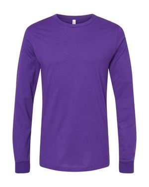 Bella Canvas Jersey Long Sleeve Tee - Purple