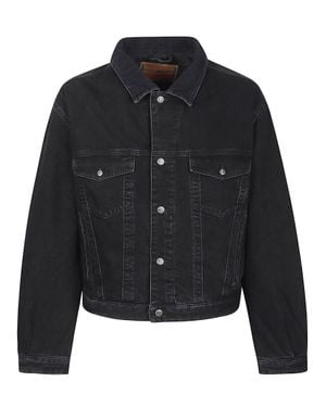 DIESEL D-Ranger Cotton Trucker Jacket - Black