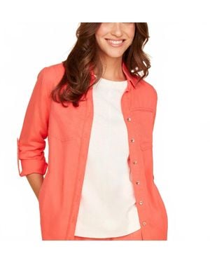 Renuar Corally Invited Shirt Jacket - Red