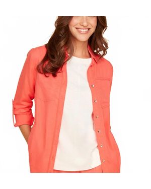 Renuar Corally Invited Shirt Jacket - Red