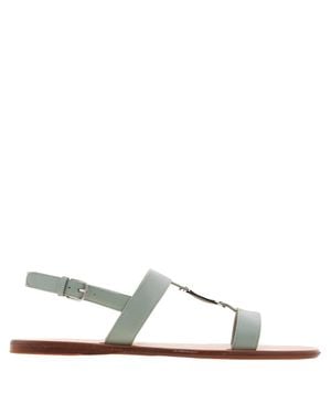 Ferragamo Ferragamo Vida Nappa Flat Sandals, Size 7 C - Brown