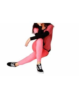 French Kyss Long Sleeve Color Block Crew - Black