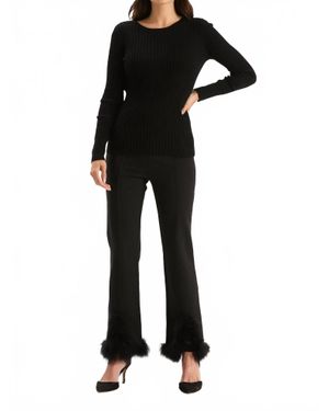 tyler boe Ameret Pointe Feather Pant - Black