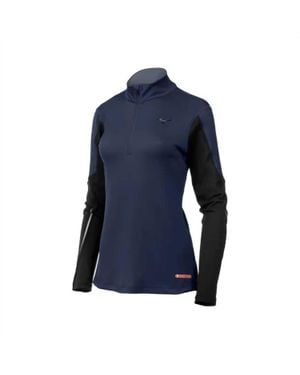 Mizuno Breath Thermo Half Zip Top - Blue