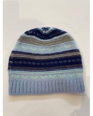 CUTE STUFF Fair Isle Beanie Hat - Blue