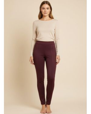 TRUEDAMES Dash Solid Pull On Pants - Natural