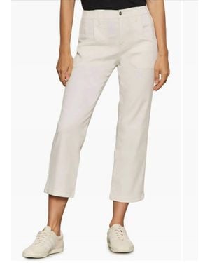 Sanctuary Retreat Crop Straight Leg Utility Pants - White