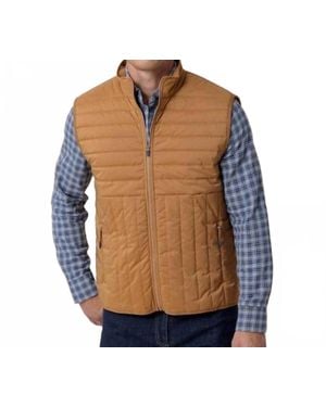 Southern Tide Whitemarsh Packable Quilted Vest - Blue