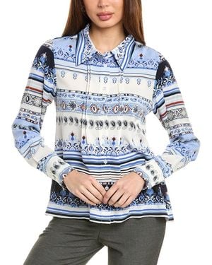 Gracia Pajama Top - Blue