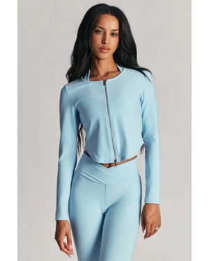 Year Of Ours Stretch Zip Up Cardigan - Blue