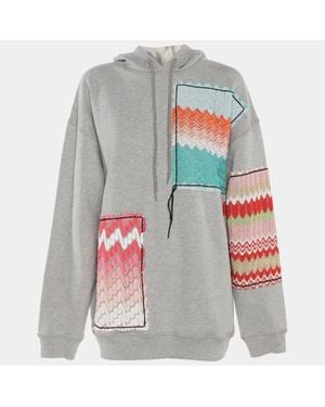 Missoni Jersey Hooded Sweatrshirt - Gray
