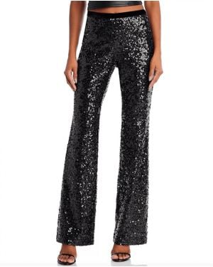LoveShackFancy Journee Pant - Black