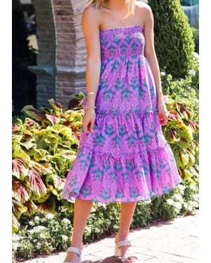 marie The Ivy Midi Skirt Dress - Purple