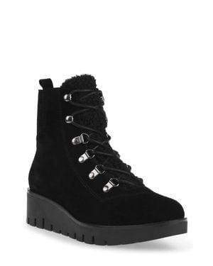 Anne Klein Donata Dona01F9-006 Suede Ankle Boots Jzz1115 - Black