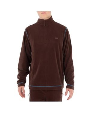 Rains Frame Addis Fleece Half Zip Shirt - Brown