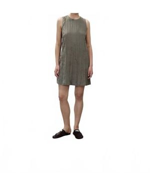 Alysi Wrinkled Dress - Gray