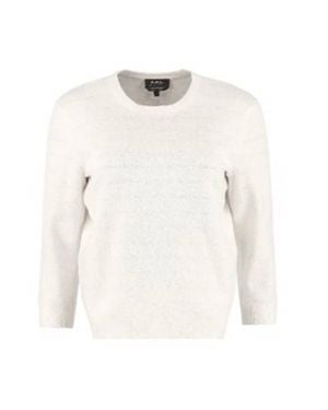 A.P.C. Classic Knit Sweater – - White