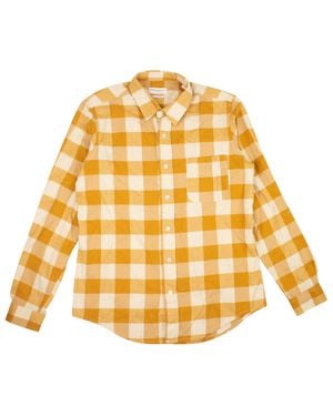 President's Shirt Chatham Softflanella Check Washed - Yellow