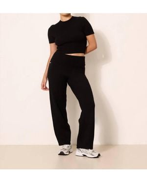 Lune Active Olly High-Waisted Knit Pants - Black
