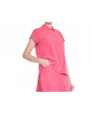 Abacus Sportswear Manga Cupsleeve Polo - Pink