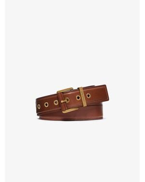 Michael Kors Colby Leather Belt - Brown