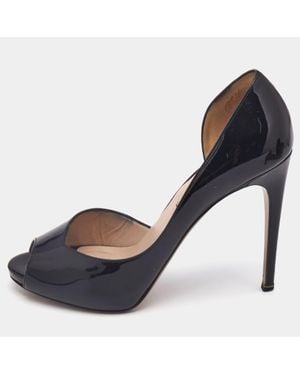 Nicholas Kirkwood Patent Leather D'Orsay Pumps - Blue