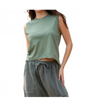 PEOPLE OF LEISURE Ana Tank Top - Green