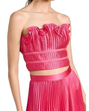 AMUR Oriel Bustier Top - Pink