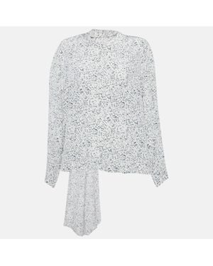JOSEPH Cannon Mineral Print Silk Shirt - White
