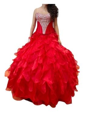 Mori Lee Off Shoulder Quinceañera Dress - Red