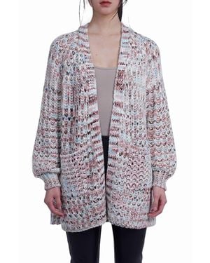 Love Token Gloria Open Front Cardigan - Blue