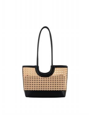 Shiraleah Lyra Mini Tote Bag - White